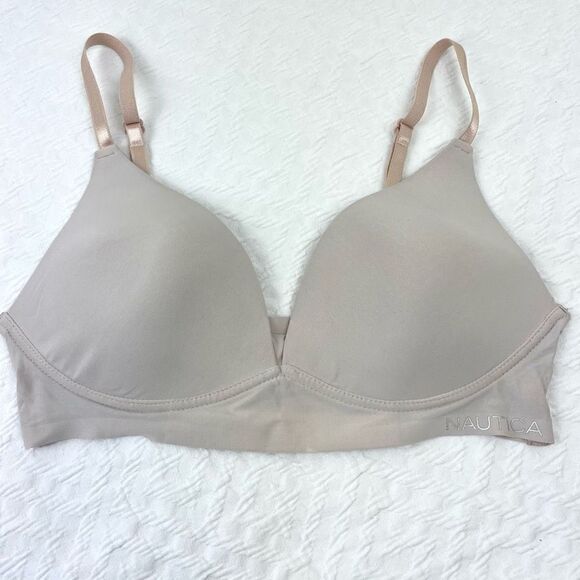 BUY 1 GET 1 FREE nautica intimates 34c nude tan wire free - Picture 1 of 9